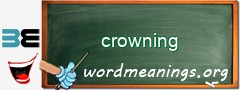 WordMeaning blackboard for crowning